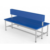 Скамейка для раздевалки со спинкой, двухсторонняя, мягкая, 100см Glav 10.4000-1000