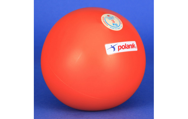 Ядро TRIAL, супер-мягкая резина, для тренировок на улице и в помещениях, 6 кг Polanik VDL6 600_380