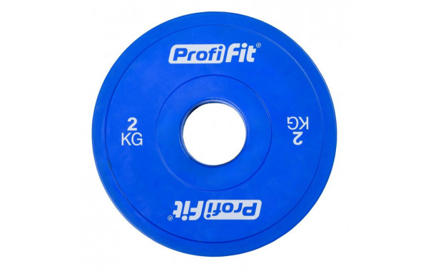 Диск обрезиненный цветной d51мм, 2кг Profi-Fit 600_380