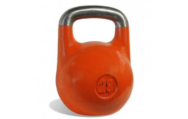 Гиря чемпионская Iron King 28 кг оранжевая 600_380