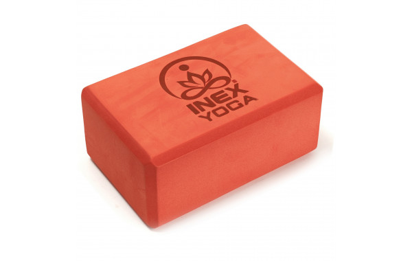 Блок для йоги 23x15x10см Inex Yoga Block EVA 4" YGBK-RD красный 600_380