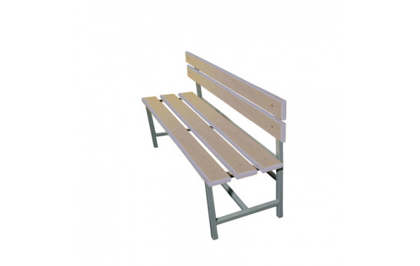Скамейка для раздевалки со спинкой 1200 мм сиденье из фанеры Dinamika ZSO-002205 600_380