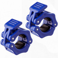 Замки для грифа Sportex пластик система LOCK-JAW PRO (d 25) E42118 синий