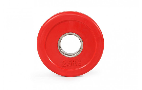 Цветной тренировочный диск Stecter D50 мм 2,5 кг красный 2236 600_380
