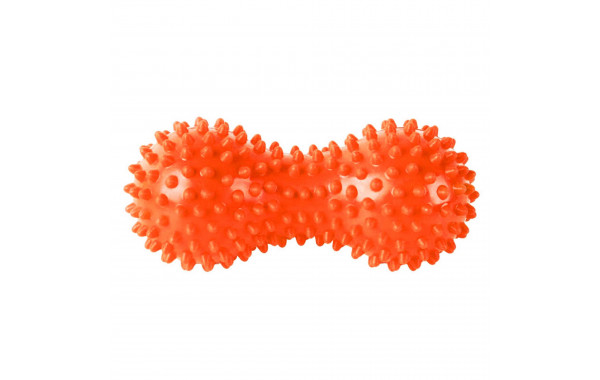 Массажер двойной мячик с шипами Sportex ПВХ B32130 оранжевый 600_380