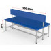 Скамейка для раздевалки со спинкой, двухсторонняя, мягкая, 100см Glav 10.4000-1000 75_75