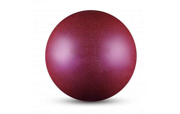 Мяч для художественной гимнастики металлик d15 см Indigo IN119 с блеcтками фиолетовый 600_380