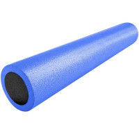 Ролик для йоги полнотелый 2-х цветный, 90х15см Sportex PEF90-47 синий\черный