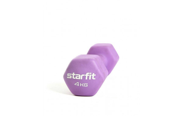 Гантель неопреновая Core 4 кг Star Fit DB-201 фиолетовый пастель 600_380