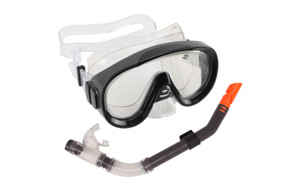 Набор для плавания Sportex юниорский, маска+трубка (ПВХ) E39246-4 черный 600_380