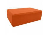 Йога блок Sportex BE100-6 полумягкий, из вспененного ЭВА (A25573) оранжевый