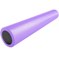 Ролик для йоги полнотелый 2-х цветный, 90х15см Sportex PEF90-46 фиолетовый\черный