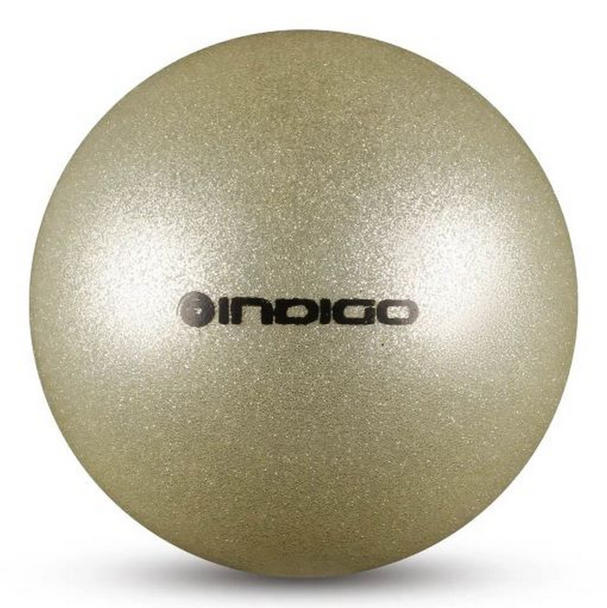 Мяч для художественной гимнастики металлик d19 см Indigo IN118 с блеcтками серебряный 1996_2000