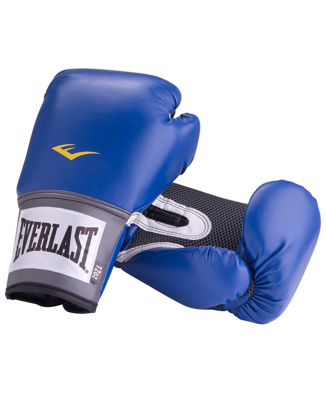 Перчатки боксерские Everlast Pro Style Anti-MB 2212U, 12oz, к/з, синий 665_800