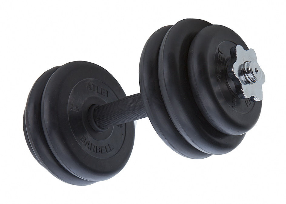 Гриф гантельный MB Barbell d30мм L400 гайка Кетлера MB-BarM30-400В 944_674