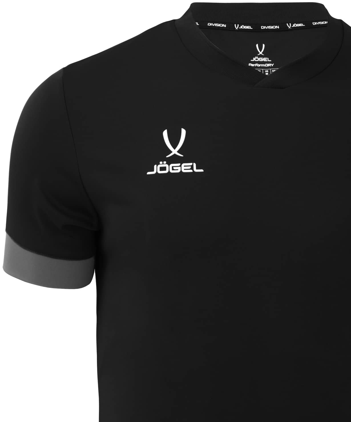 Футболка игровая Jogel DIVISION PerFormDRY Union Jersey, черный/темно-серый/белый 1230_1476