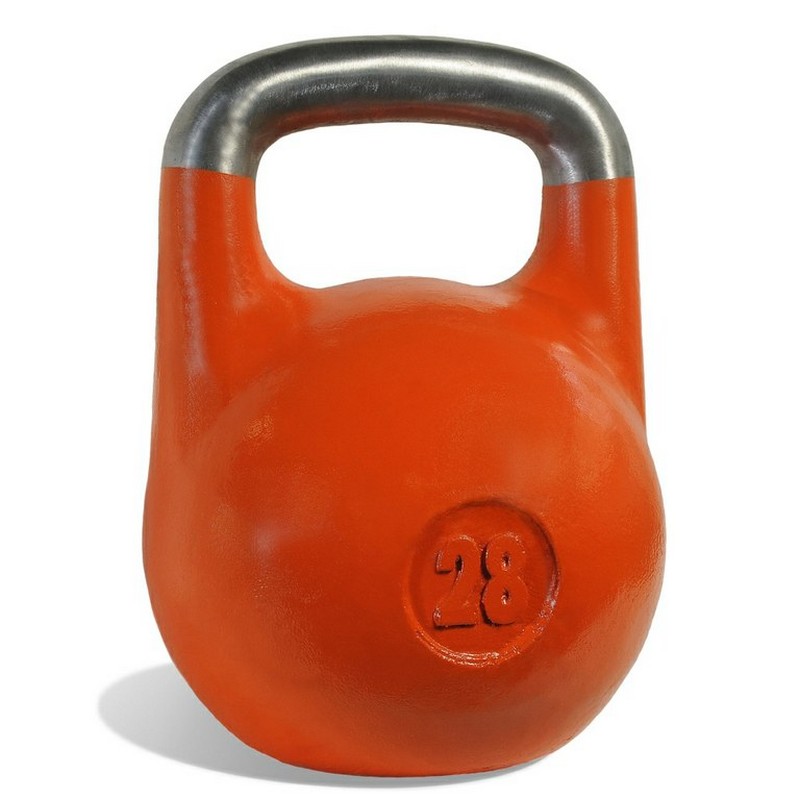 Гиря чемпионская Iron King 28 кг оранжевая 800_800