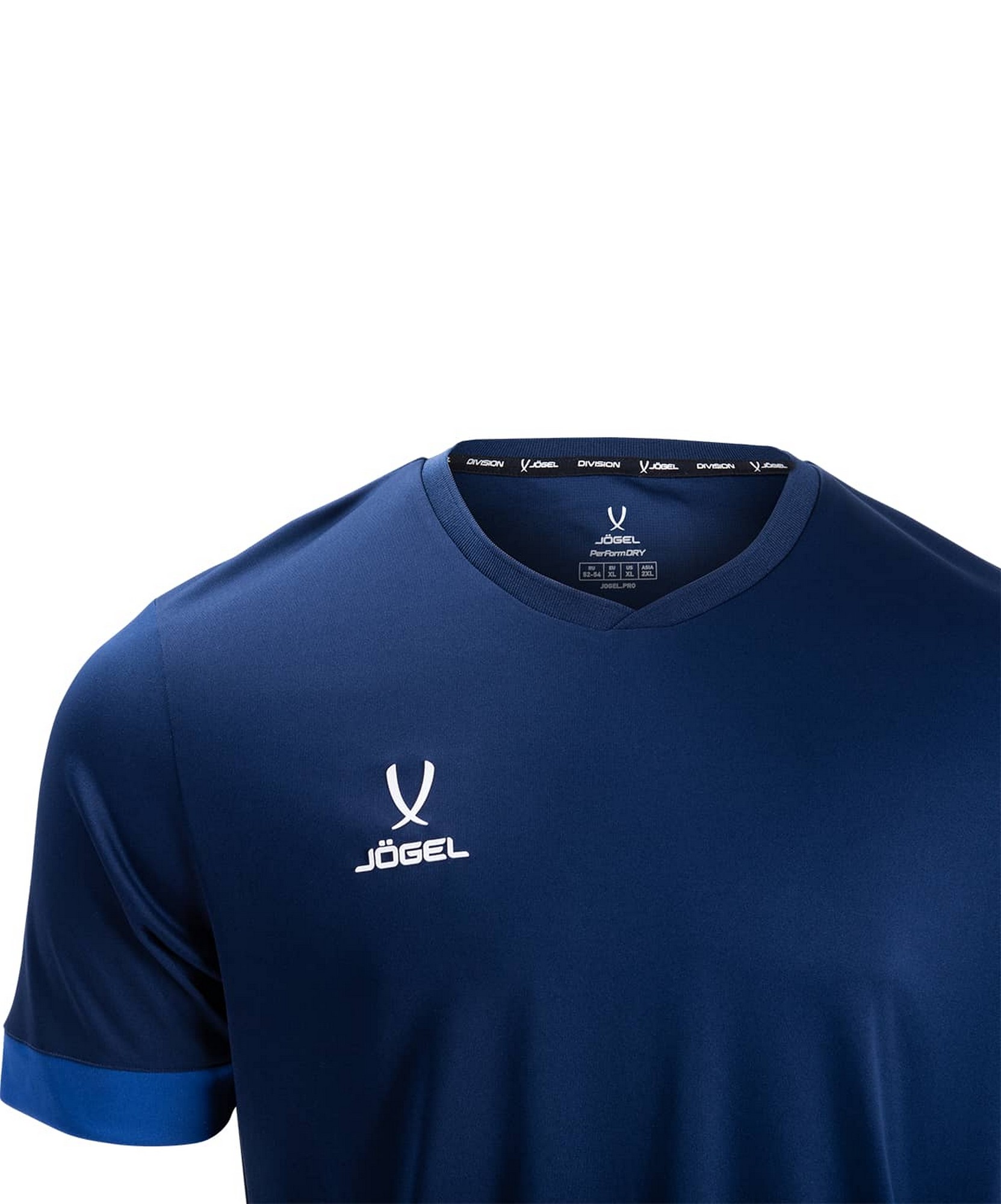 Футболка игровая Jogel Division PerFormDRY Union Jersey темно-синий\синий\белый 1663_2000