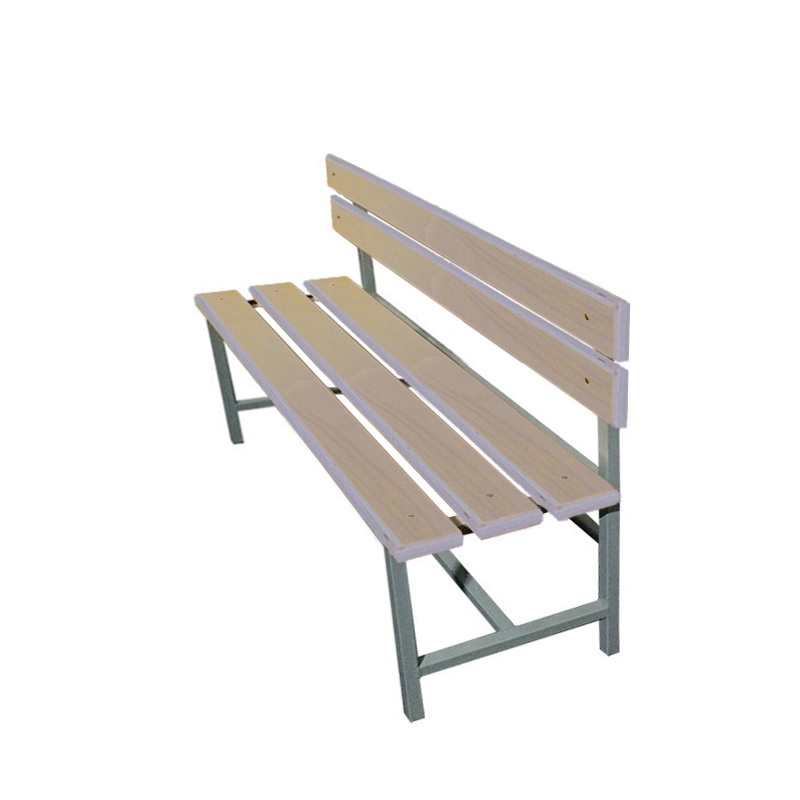 Скамейка для раздевалки со спинкой 1200 мм сиденье из фанеры Dinamika ZSO-002205 800_800