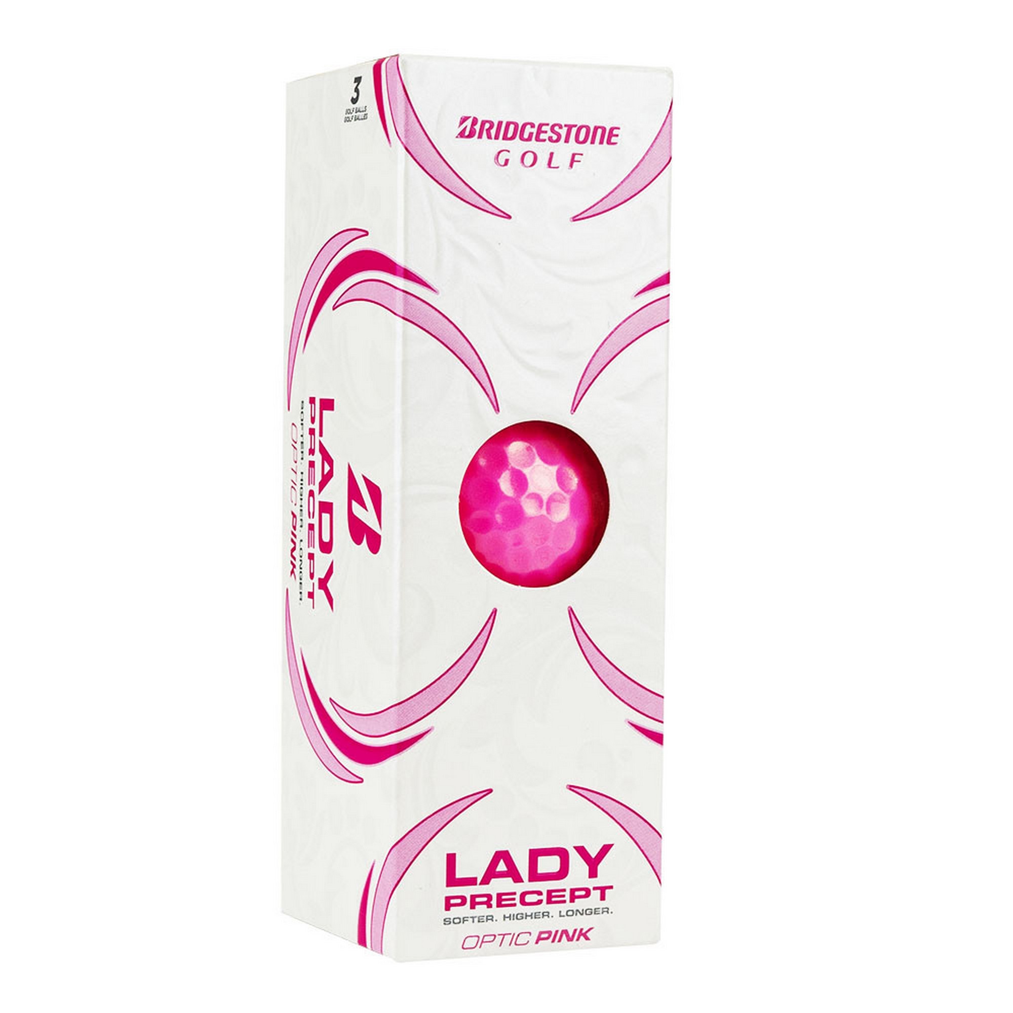 Мяч для гольфа Bridgestone Lady Precept BGB1LPX розовый (3шт.) 2000_2000