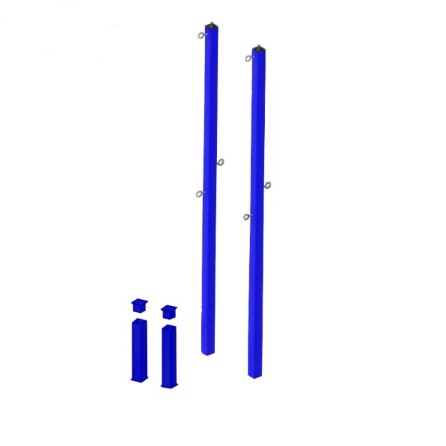 Стойки для бадминтона со стаканами под бетонирование (цвет синий) Dinamika ZSO-004262 650_650