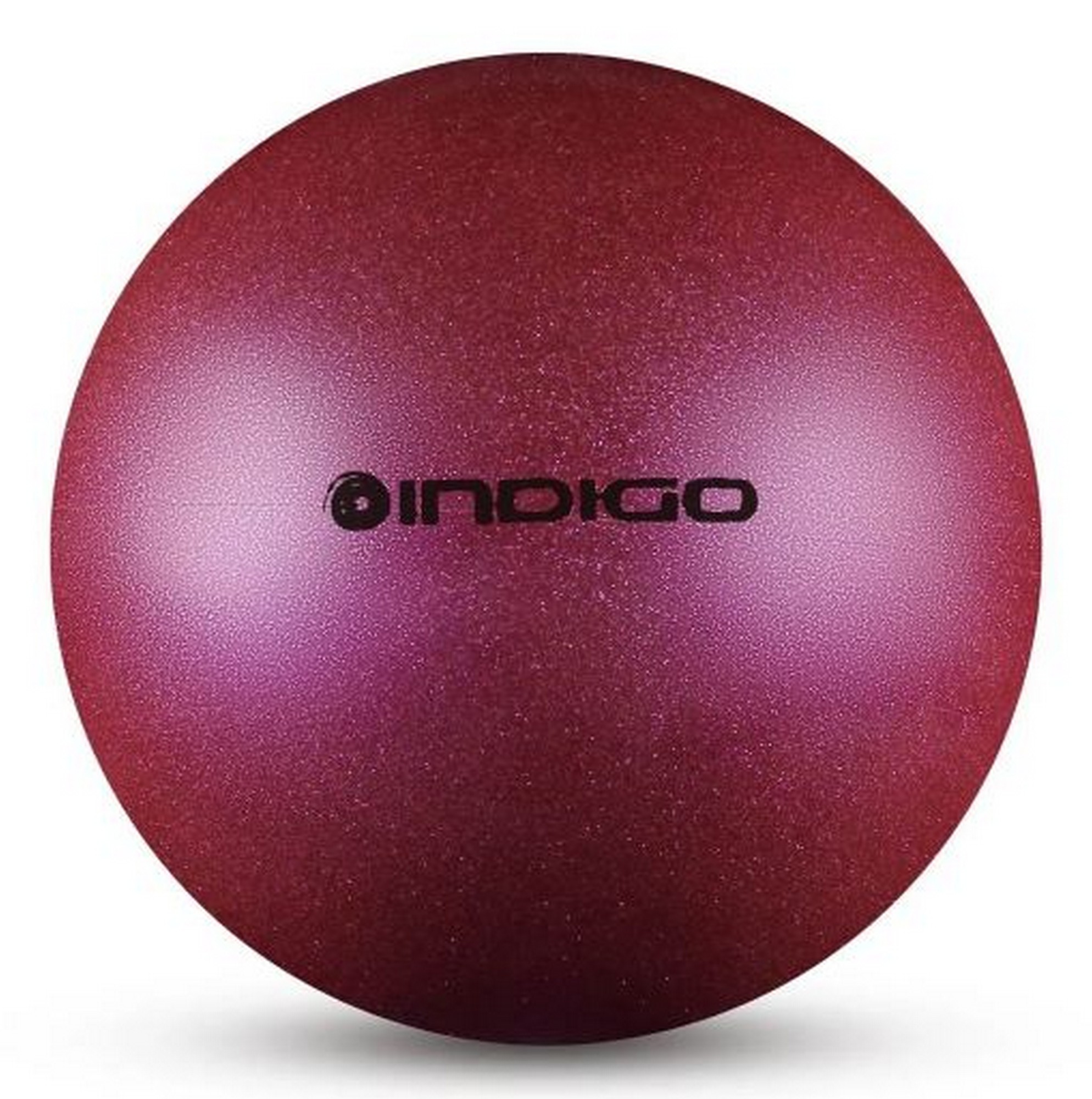 Мяч для художественной гимнастики металлик d19 см Indigo IN118 с блеcтками фиолетовый 1988_2000