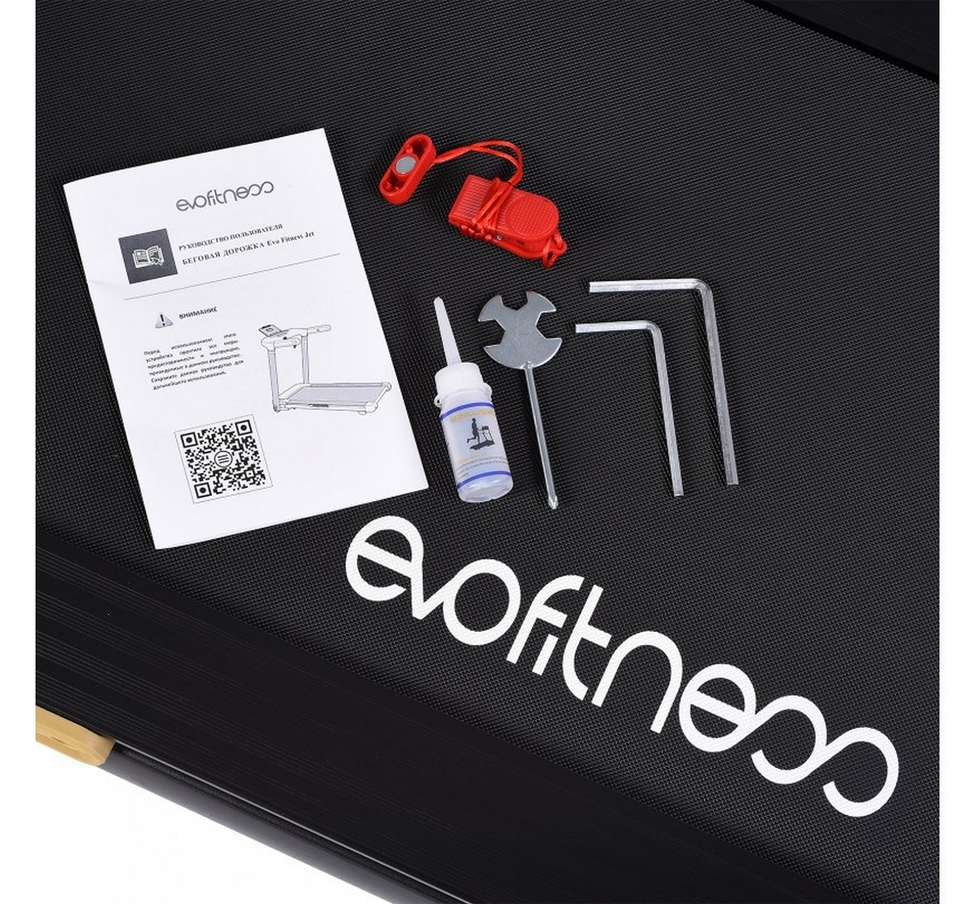 Беговая дорожка  электрическая EVO Fitness Jet Black 1381_1280