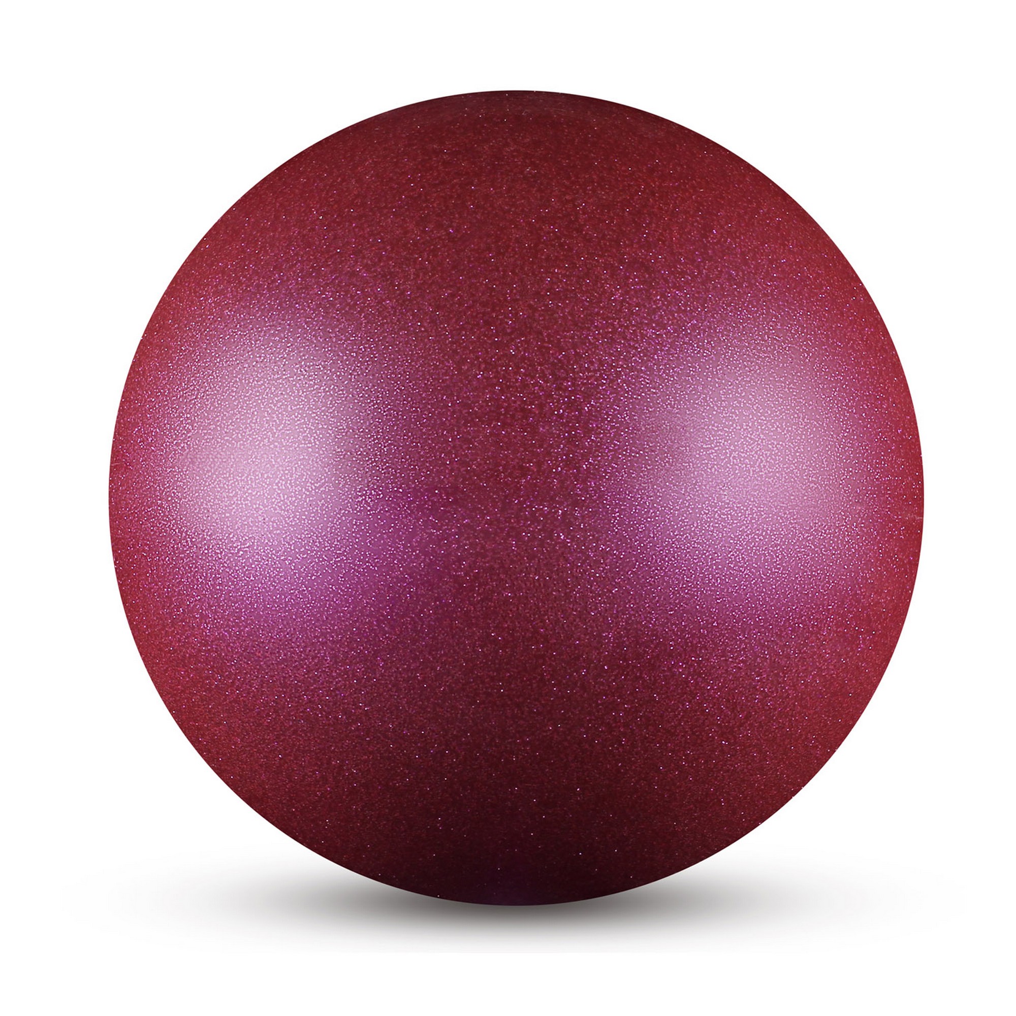 Мяч для художественной гимнастики металлик d15 см Indigo IN119 с блеcтками фиолетовый 2000_2000