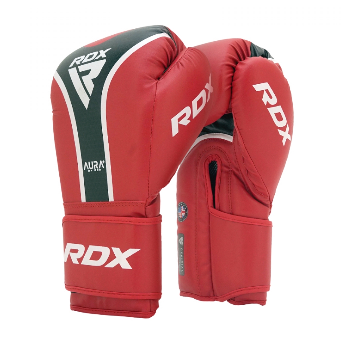 Перчатки RDX Aura Plus T-17 BGR-T17RB-10OZ+ красный\черный 1200_1200