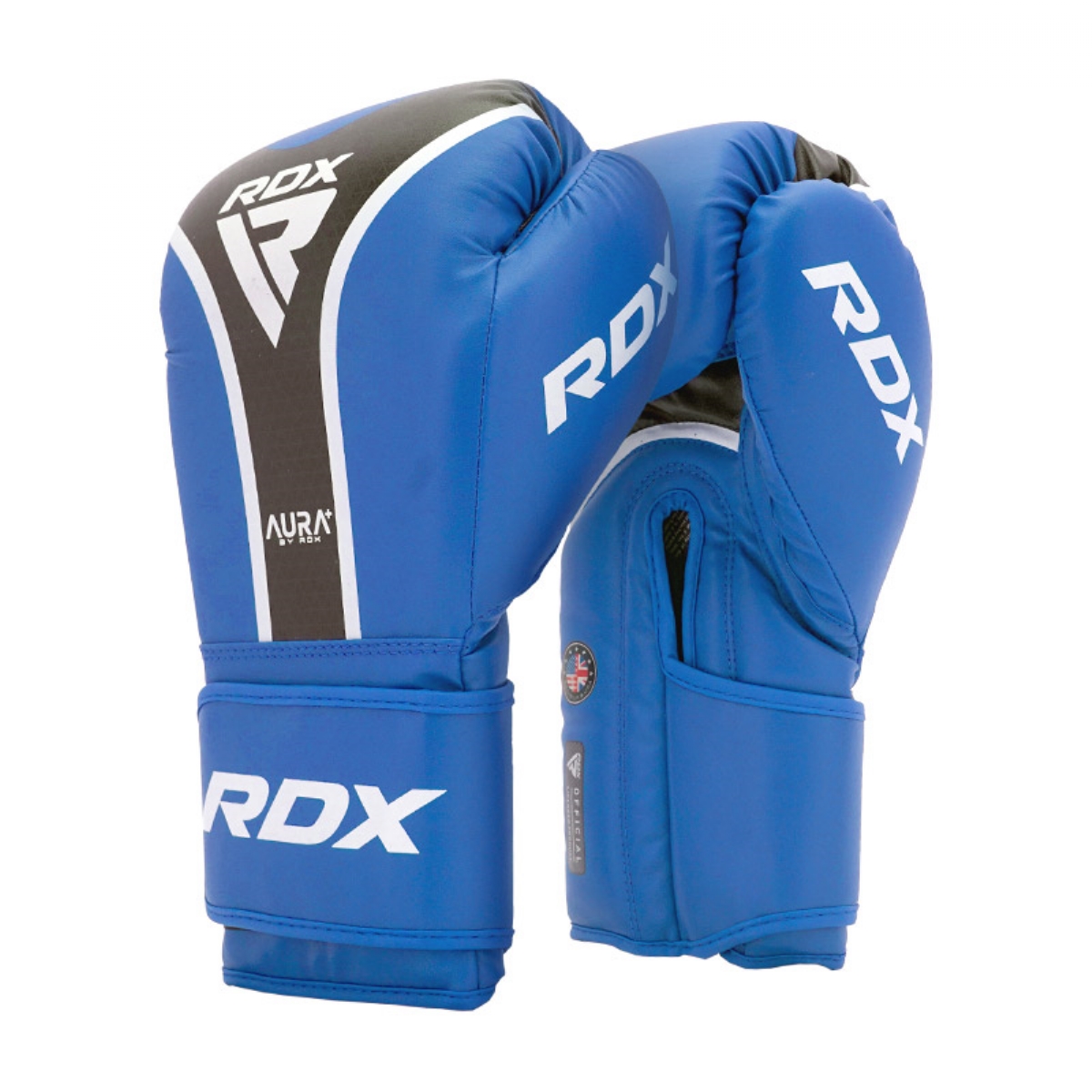 Перчатки RDX Aura Plus T-17 BGR-T17UB-12OZ+ синий\черный 1200_1200