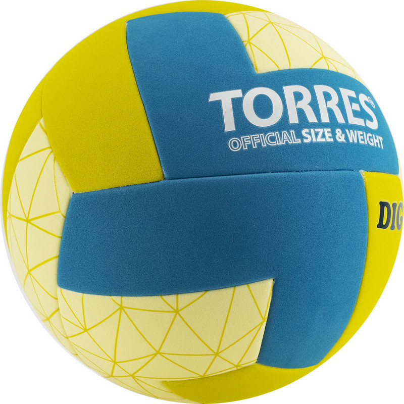 Мяч волейбольный Torres Dig V22145, р.5 800_800