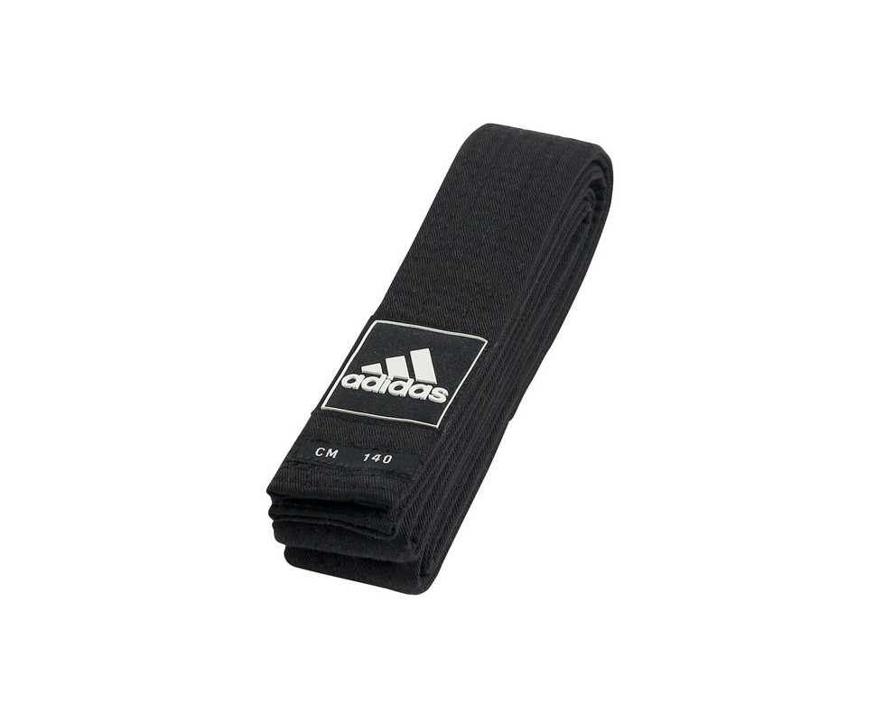 Пояс для тхэквондо Adidas Competition Black Belt 220см adiTBB02 черный 979_800