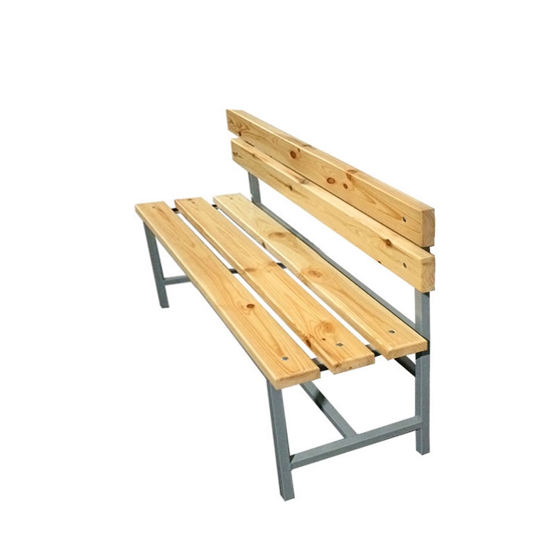 Скамейка для раздевалки со спинкой 1200 мм сиденье из дерева Dinamika ZSO-002184 800_800