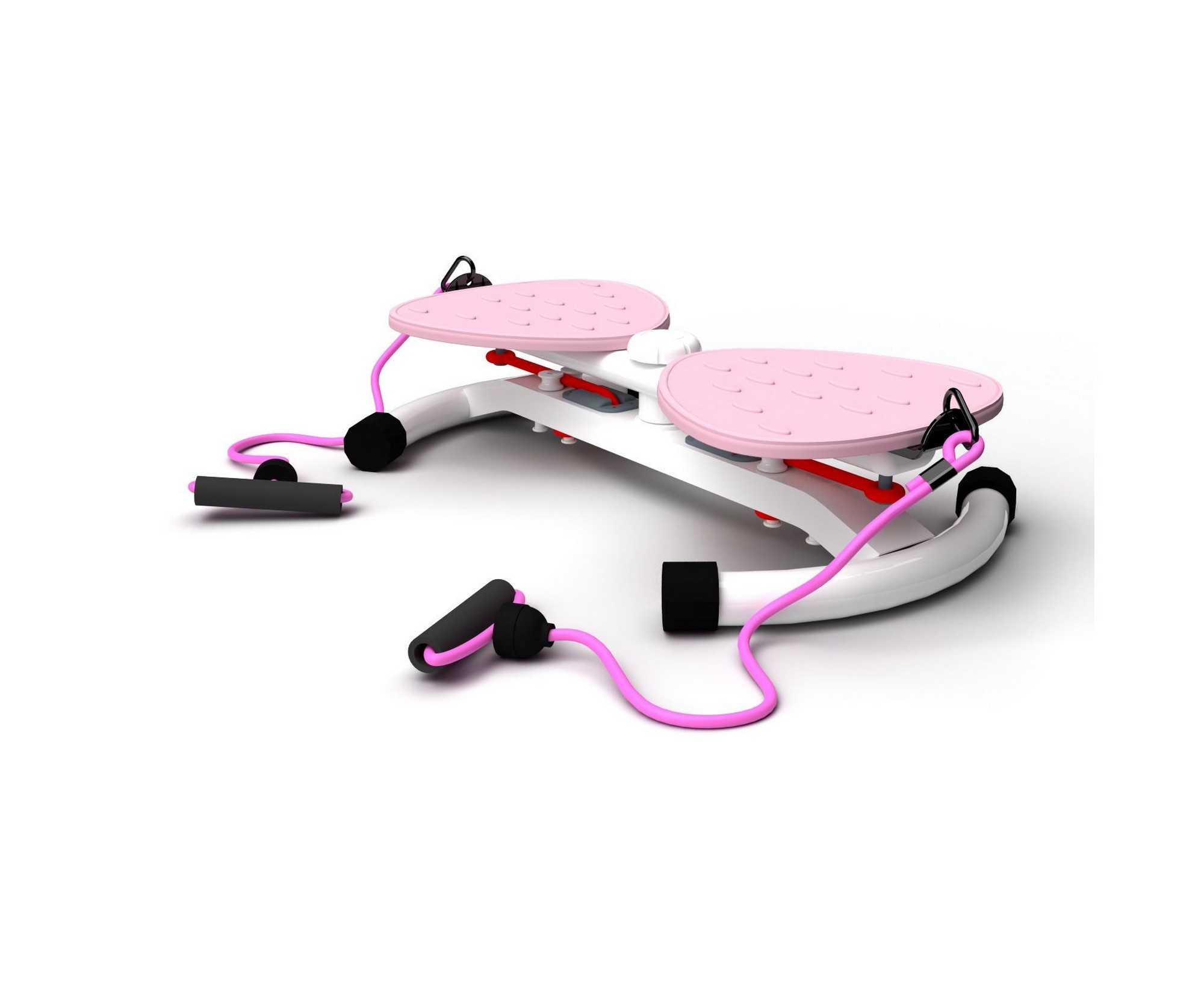 Фитнес платформа DFC Twister Bow с эспандерами TW-S108P розовый 2000_1636
