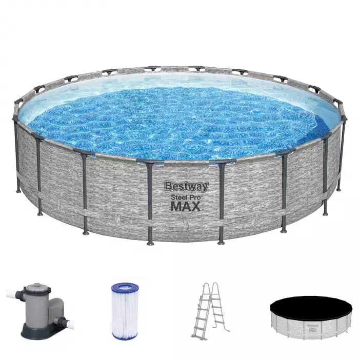 Каркасный бассейн Bestway Steel Pro Max 5618Y, 549х122 см (фильтр+лестница) 700_700