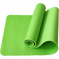 Коврик для йоги Sportex E40038 ЭВА 183х61х0,7 см (зеленый Мрамор) 120_120