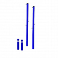 Стойки для бадминтона со стаканами под бетонирование (цвет синий) Dinamika ZSO-004262 120_120
