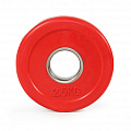 Цветной тренировочный диск Stecter D50 мм 2,5 кг красный 2236 120_120