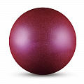 Мяч для художественной гимнастики металлик d15 см Indigo IN119 с блеcтками фиолетовый 120_120