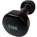 Гантель виниловая 2,5 кг (черная) Sportex HKDB115-2.5 120_120