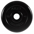 Диск обрезиненный d51мм MB Barbell Atlet 10кг черный MB-AtletB51-10 120_120